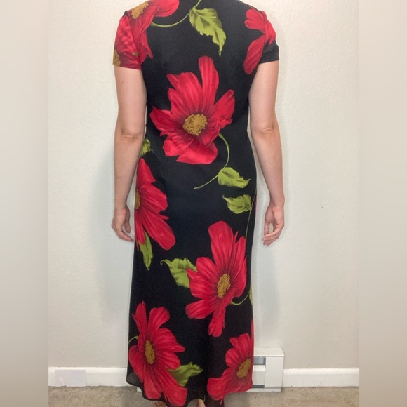 Vintage Jessica Howard Floral Romantic Maxi Dress Estimated Size Medium - Picture 7 of 9